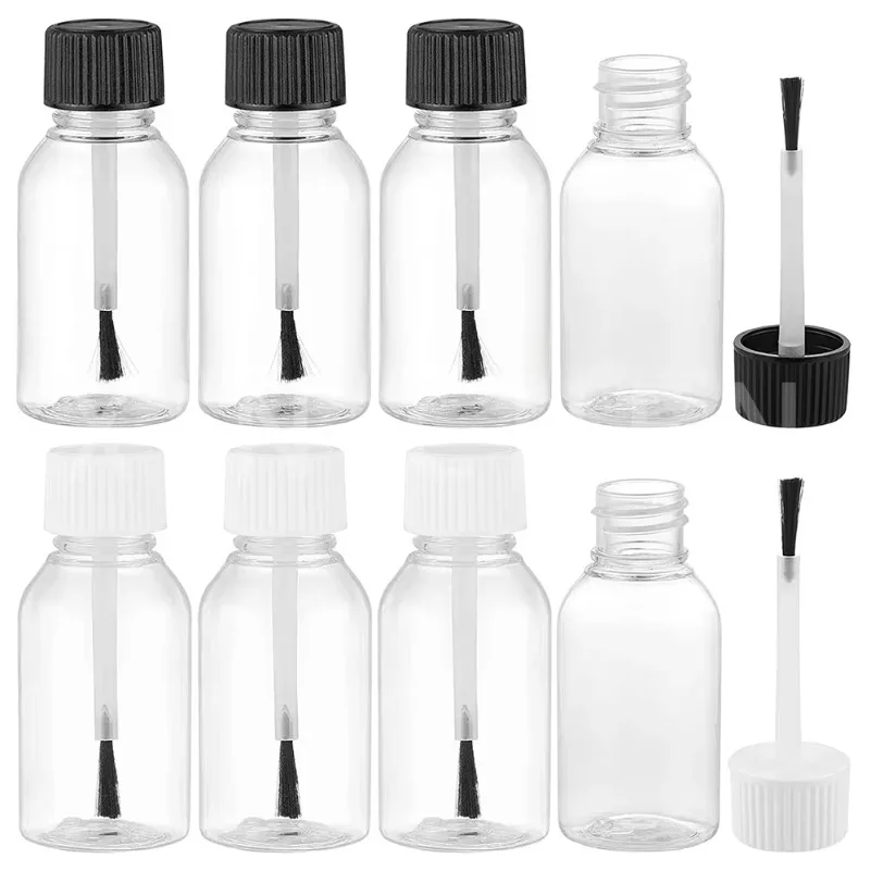 5/10 ks plastový prázdny doplňovateľný lak na nechty dotykovú fľašu, kozmetickú fľašu s kefou s čistým 5 ml 10 ml 15 ml 20 ml 30 ml