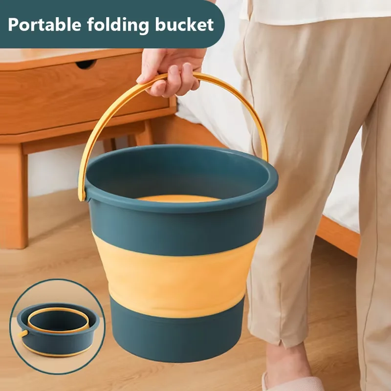 5/10 l Cestovné vedro umývanie vody Skladovacia nádoba Kúpeľňa Kuchynský tábor Kúchok Lightweight Environmental Outdoor Tool