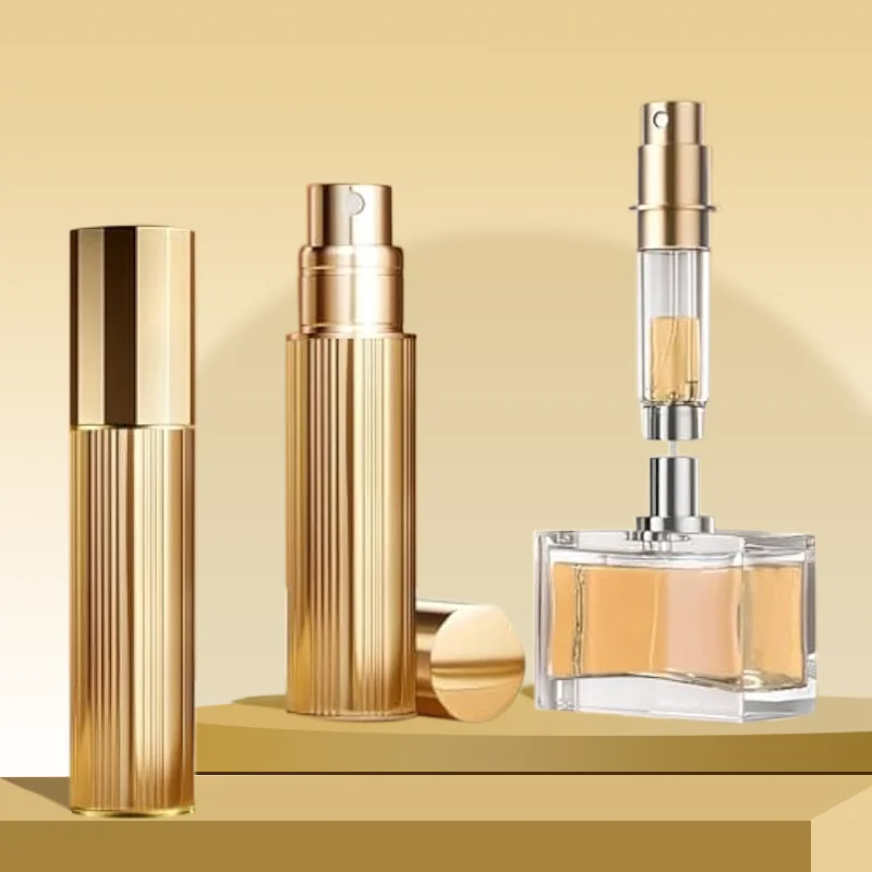 5/10 ml sklenená náplňová fľaša na parfumy s striekaním Vôňa prenosná cestovná prázdna kozmetická nádoba Mini sprej na fľašu