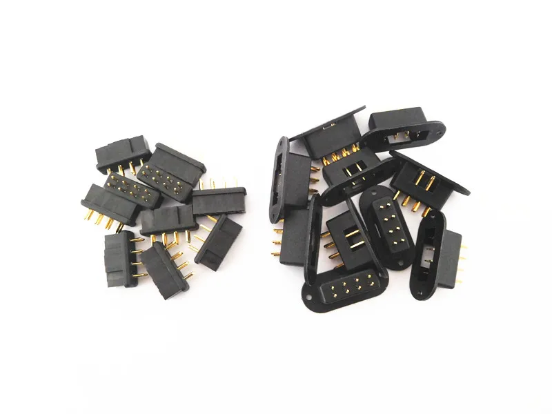 5/10 párov MPX 8 Core Connector, Muž a ženská multiplexná 8 -kolíková zástrčka pre prenos signálu a pripojenie nízkej prúdovej jednotky