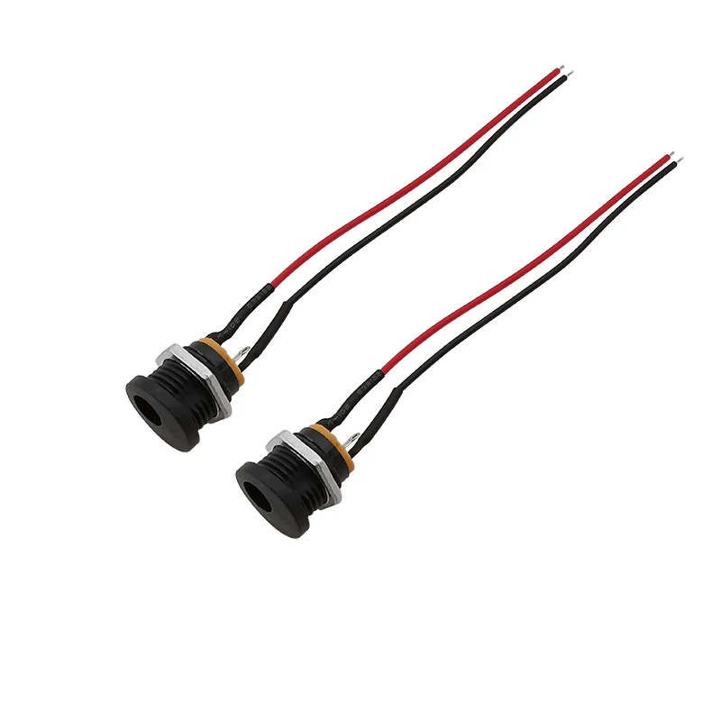 5/10ks DC-022 5,5 mm x 2,1 mm dc Power SMENNÝ konektor konektora konektora DC DC SACKET s elektronickým vodičom 20AWG 10/15/20 cm