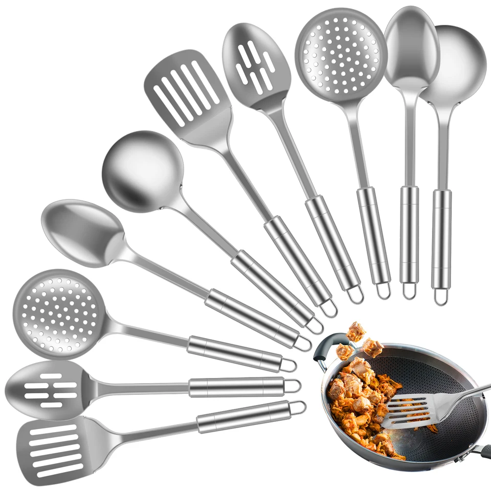 5/10ks kuchynské kuchynské náradie Sada Soons Spoons Scons Set Secula s visiacim otvorom opakovane použiteľné kuchynské prístroje Nástroje Nástroje