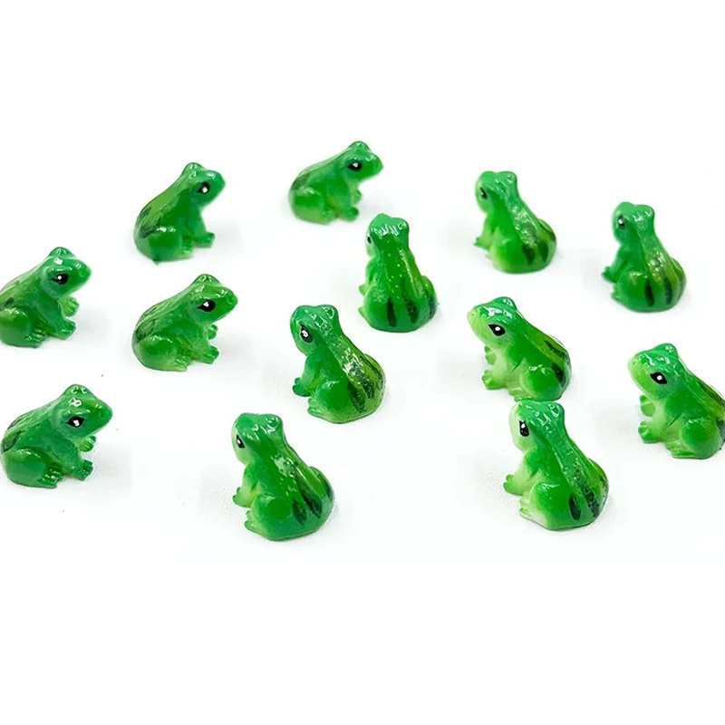 5/10ks Mini Frog Sochy, zvierací model, rozprávková záhradná mikro krajina, živicové remeslá, Domáce dekorácie, príslušenstvo pre párty, dekoratio večierkov