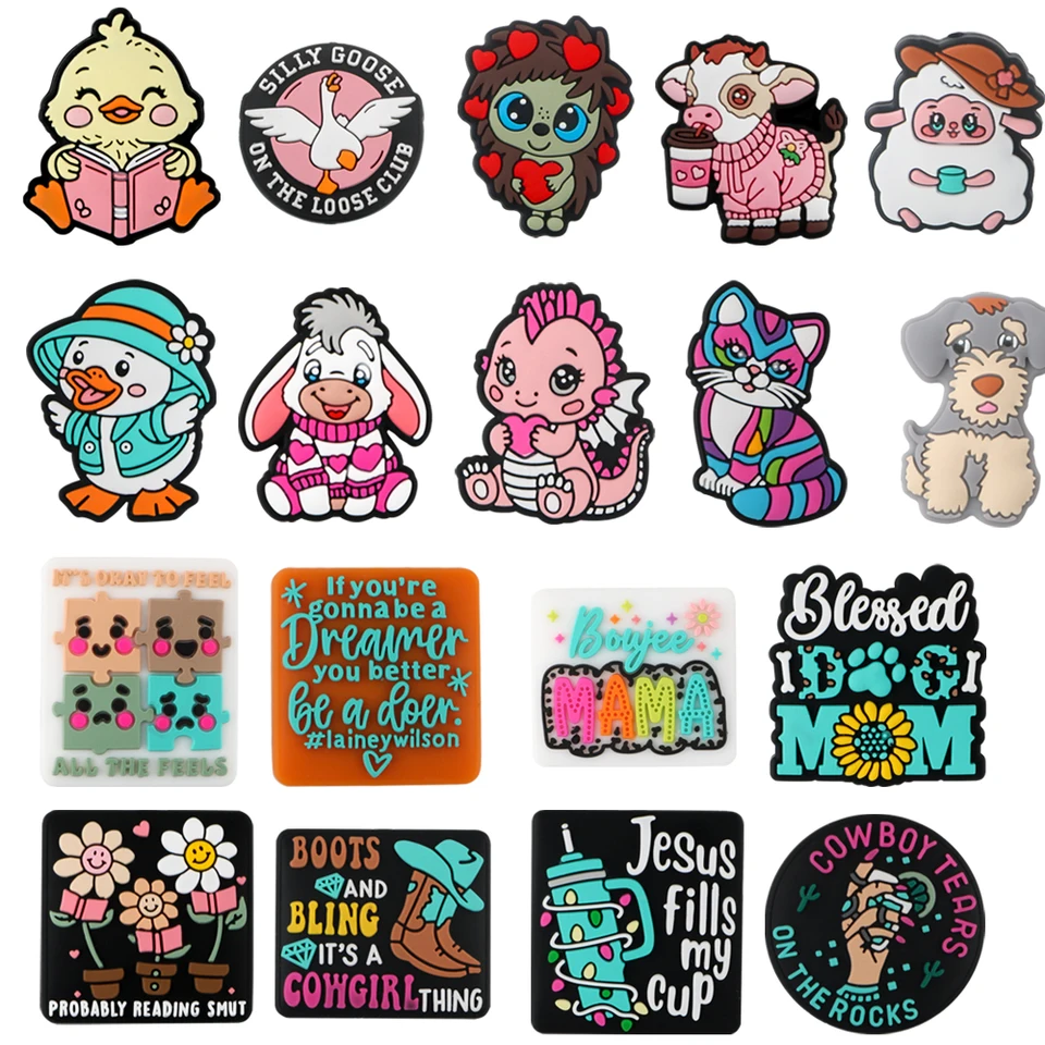 5/10ks Nové ohniskové silikónové korálky Karikačné psie korálky pre šperky Výroby DIY Náramok Náramok Keychain Príslušenstvo