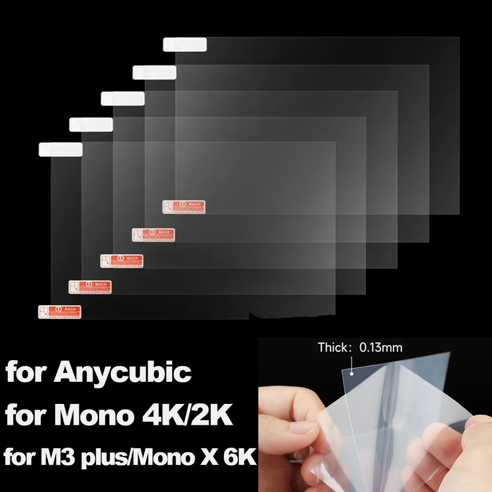 5/10ks obrazovkový chránič filmu LCD SLA Protective Film pre AnyCubic Photon M3 plus Photon Mono x 6K 3D diely 6.23-10.1in