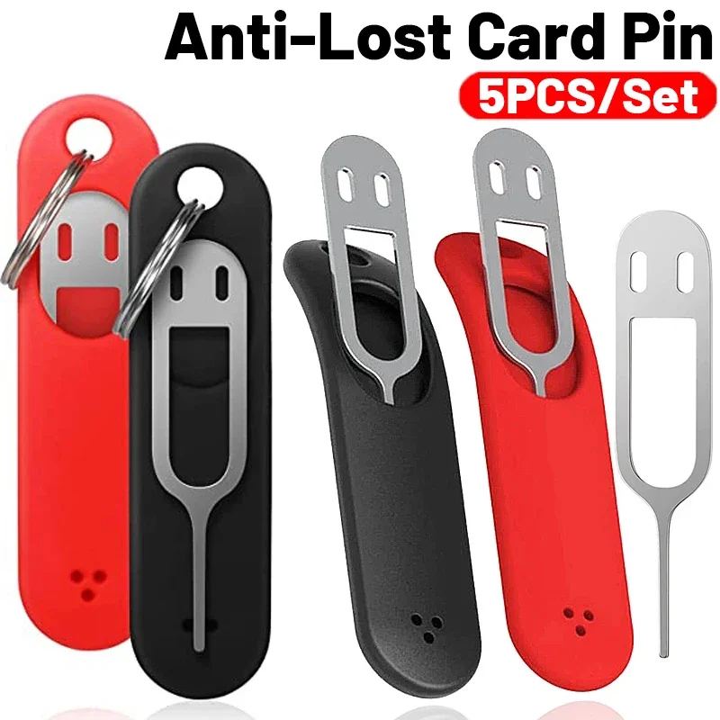5/11ks Funny Anti-Lost Card Pin pre iPhone 15 14 Xiaomi Samsung Universal SIM Remover Tray na otvorenie nástroja Eject SIM Eject