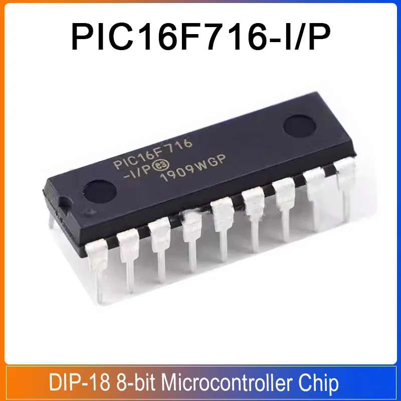 5/1PCS PIC16F716-I/P PIC16F716 DIP-18 PIC16F 8-bitové bleskové mikrokontrolér s A/D Ovládač vylepšeným snímaním/porovnaním PWM