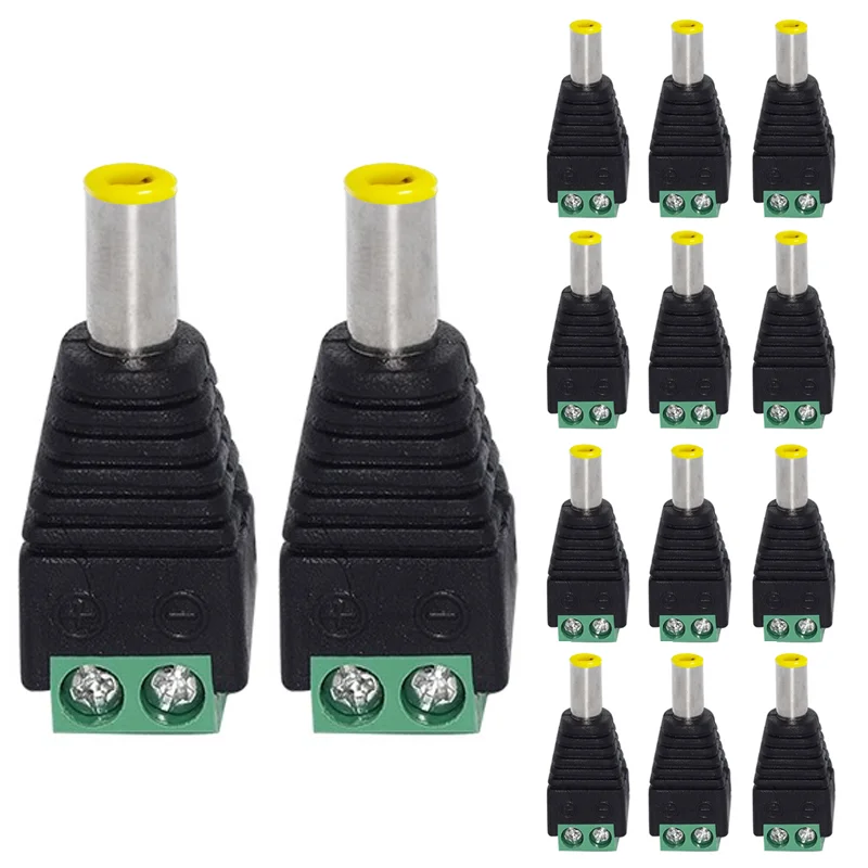 5/20/100 pcs DC Power zátky 5,5*2,1 mm (typ upevnenia skrutky) nemusí zvárať DC Plug Adapter