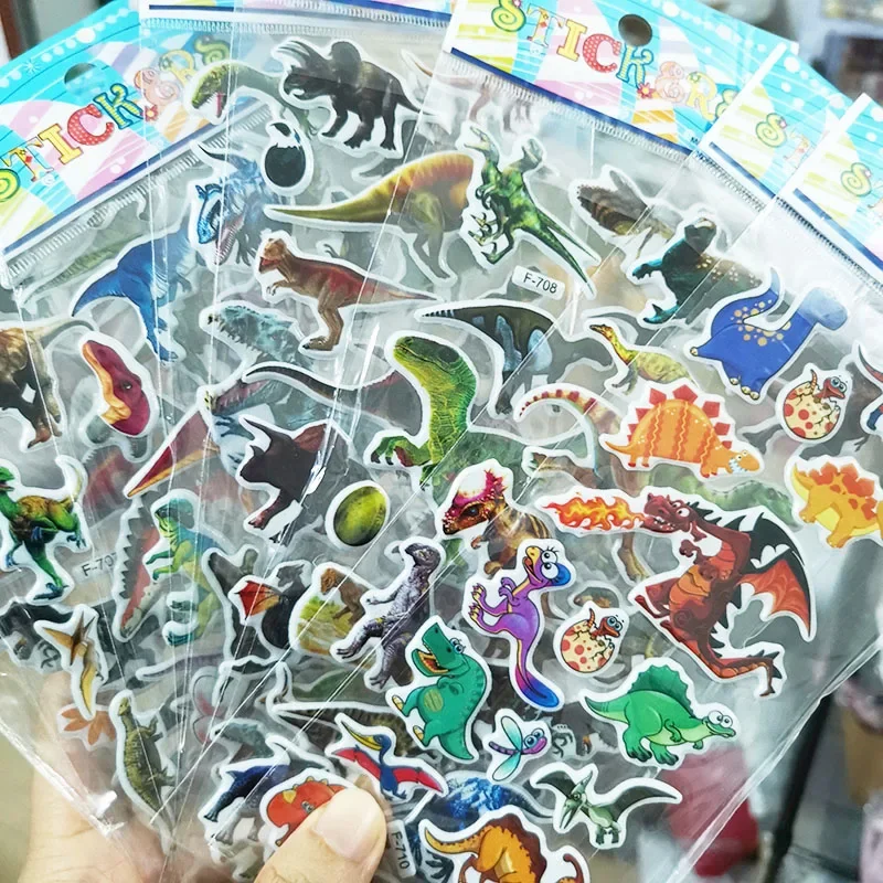 5/20 detských nálepiek Rôzne listy 3D nafúknuté hromadné nálepky pre dievčenský chlapec Birthday Darček Darček Scrapbooking Učitelia Zvieratá karikatúra