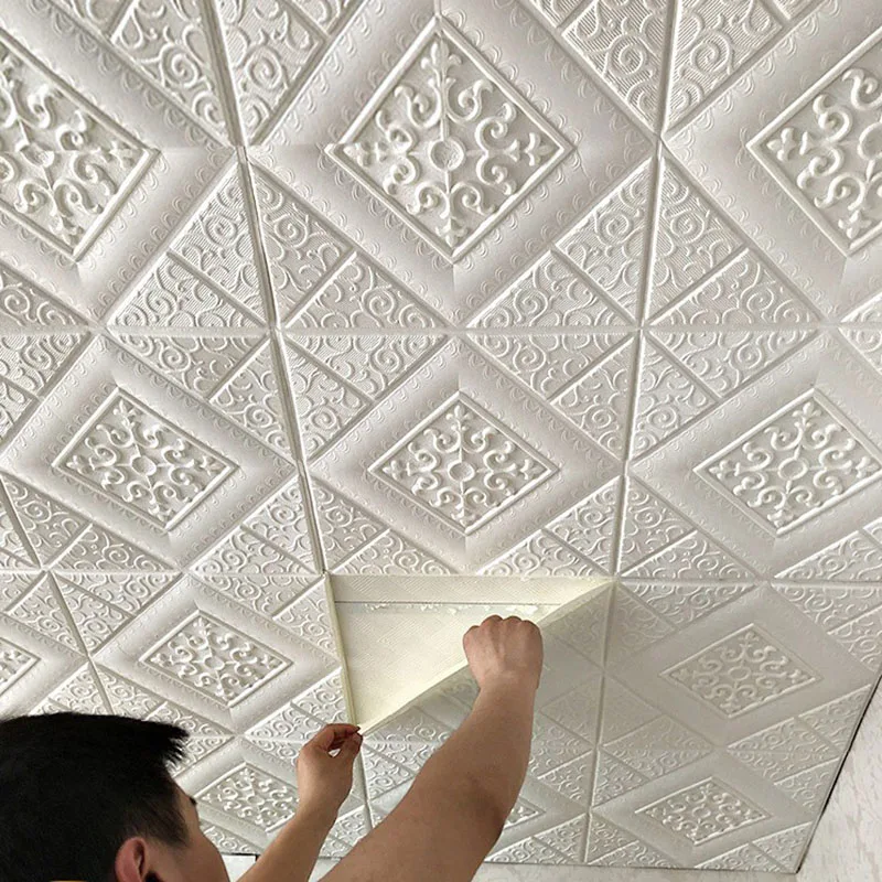 5-20ks 35*35 cm stropný tapeta 3D tehlová vodotesná nástenná nálepky na stenu na stenu
