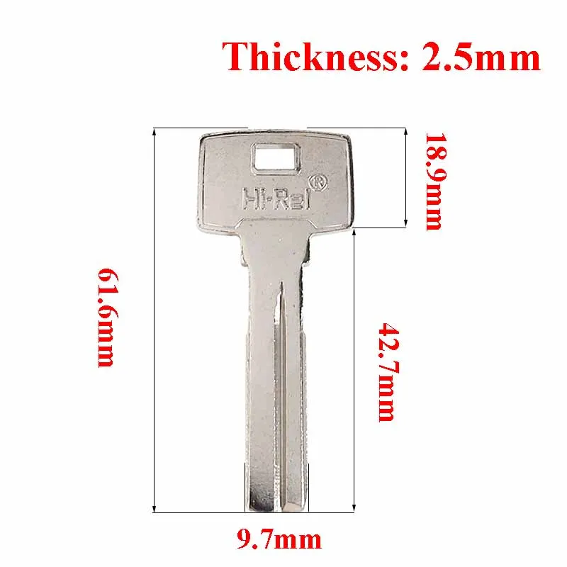 5.5.50/100 PCS Plant Key Copper Hi-Rel Abus-Vvela Hrúbka 2,4 mm strieborná farba pre zámok dverí