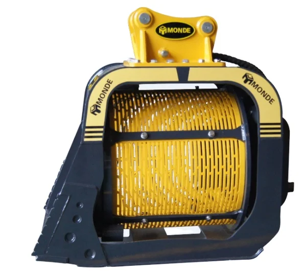 5. 5. rýpadlo, pôdne kamene Sieving Rotary Screen Bucket pre botanickú záhradu