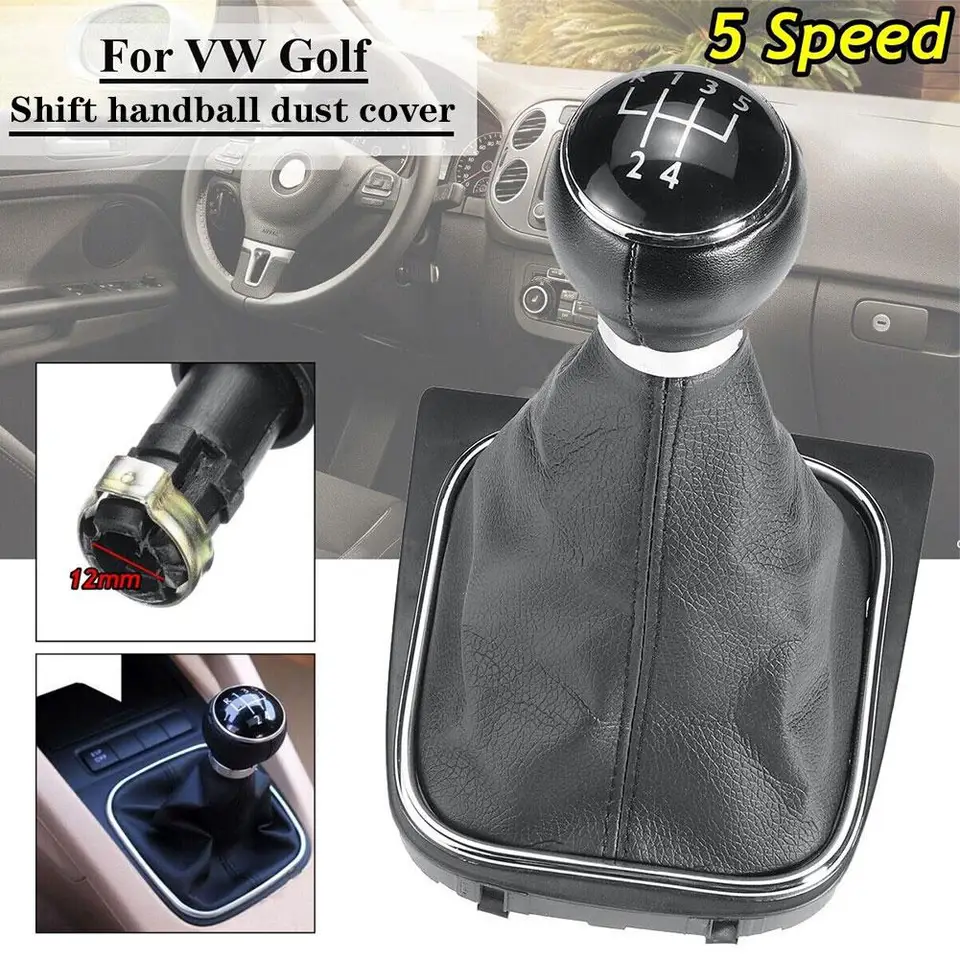 5/6 Speed ​​Gear Shift Gomb Leaver Stick Gaiter Boot Cover pre VW Rabbit pre Golf 5 Jetta 2005-2010 pre VW Golf 6 Jetta 2010-2 S3D7
