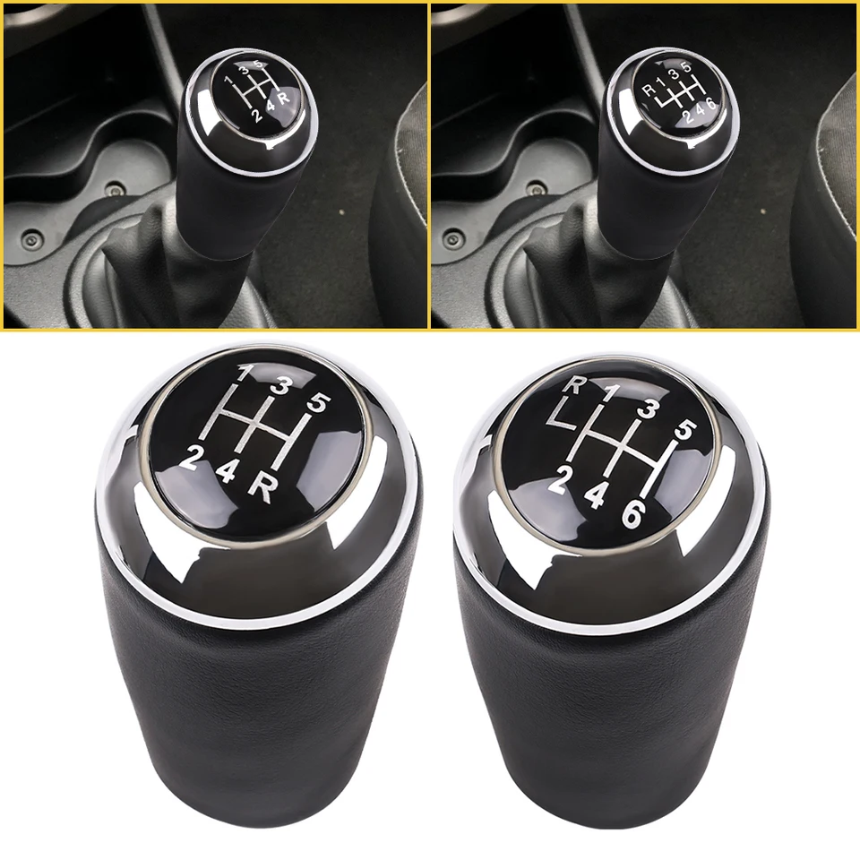 5/6-stupňový radiaci gombík pre mazda 3 bk bl cw 6 5 3series CX-7 MX-5 kožená kožená páka na hlavu guľôčkového loptičiek Ship Ship Gomb Black