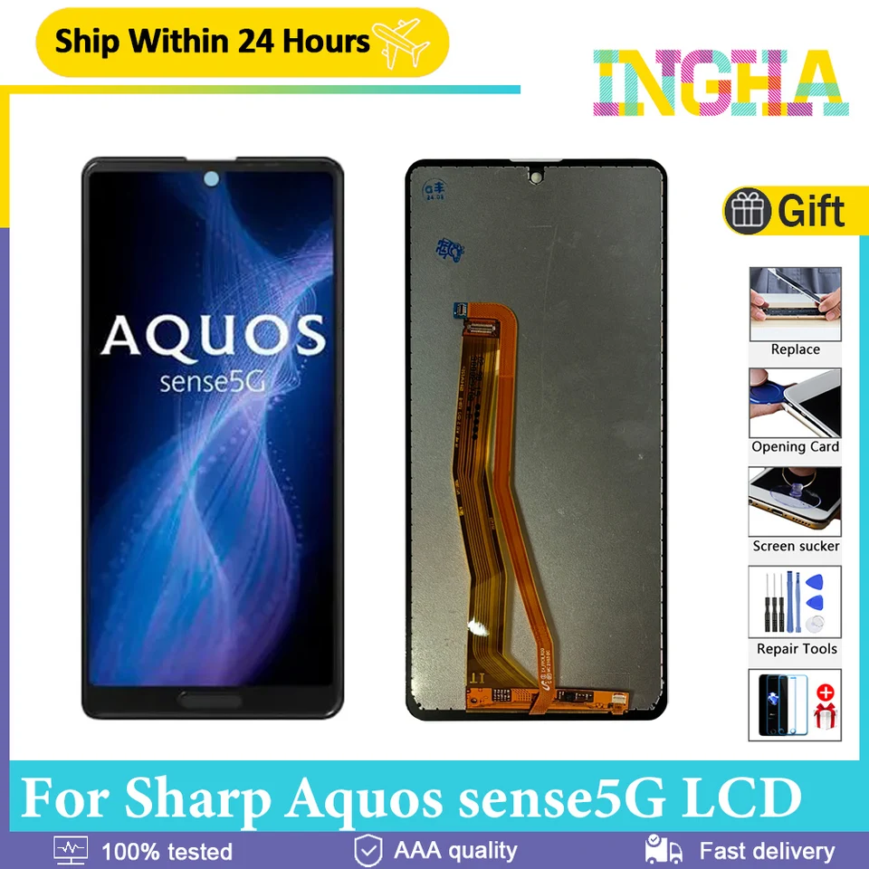 5,8 palca LCD pre Sharp Aquos Sense5G LCD displej DISPONT DIGITÁZA DIGITÁŽ