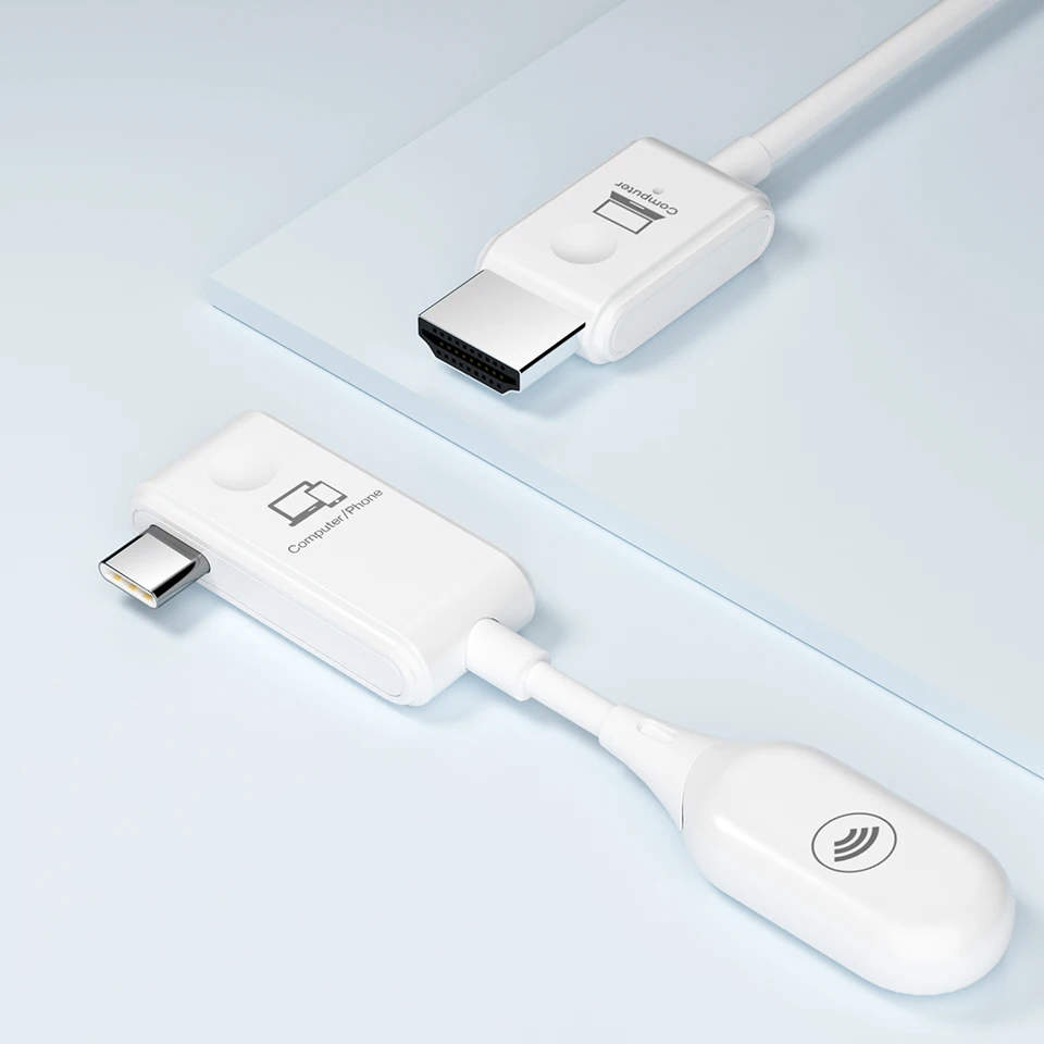 5.8g Wireless Type-C až 1080p HD displeja vysielač prijímač Streamovanie z telefónu prenosného počítača Thunderbolt3 do projektora Monitor HDTV Monitor