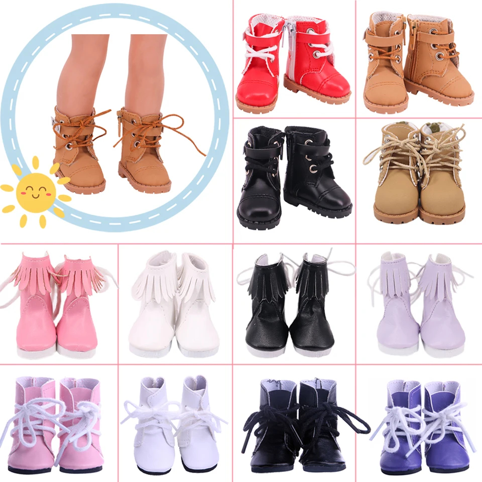 5 cm bábiky High Top Pu Boots Martin Boots za 14 palcov Doll & BJD EXO Cotton Doll 30-33 cm PAOLA RENIO GIRIL HOOL