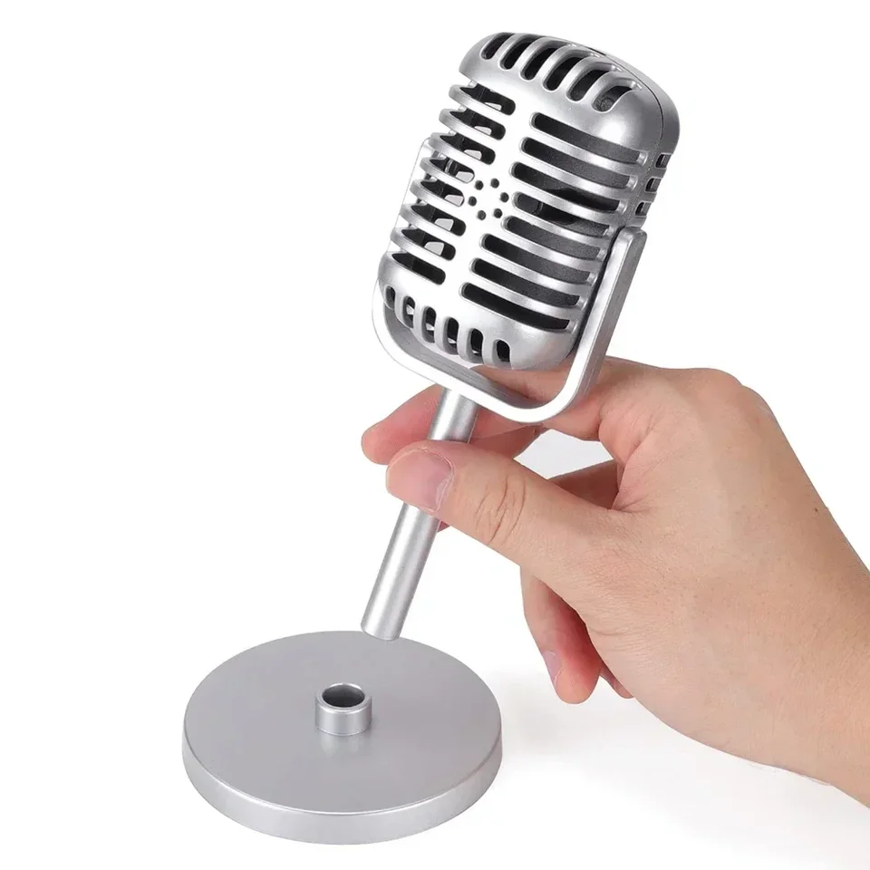 5 Colors Classic Retro Dynamic Vocal Microfone Vintage Mic Universal Stand For Live Performance Karaoke Studio Nahrávka