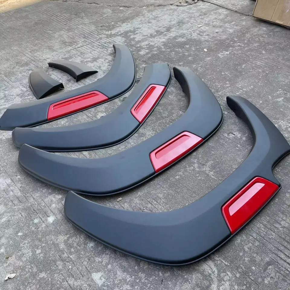 5 '' Fender Flares Color Arch Extension pre Toyota Hilux Revo Rocco 2015-2023 Matte Black Abs Mudguards 4x4 Vonkajšie diely vozidla