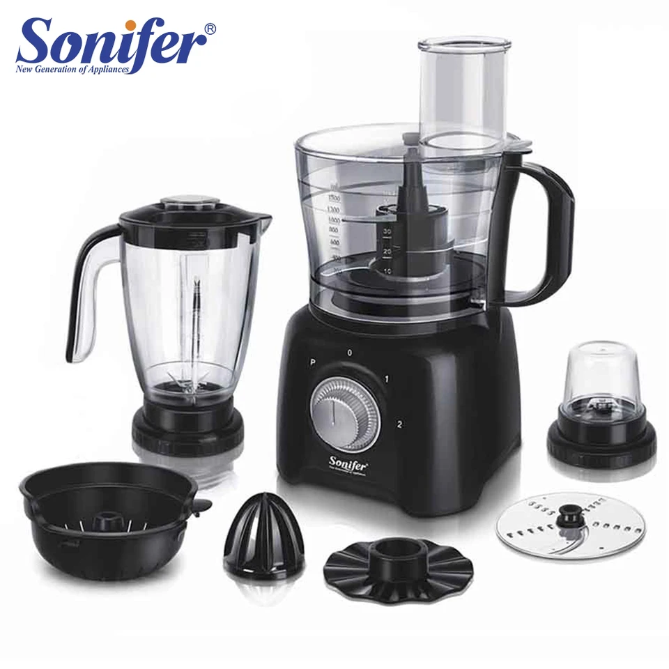 5 in 1 stojan Blender and Mäsové brúsky a odšťavovač a brúsenie 400W z nehrdzavejúcej ocele Kuchynský mixér ovocný procesor ľadový smoothies Sonifer