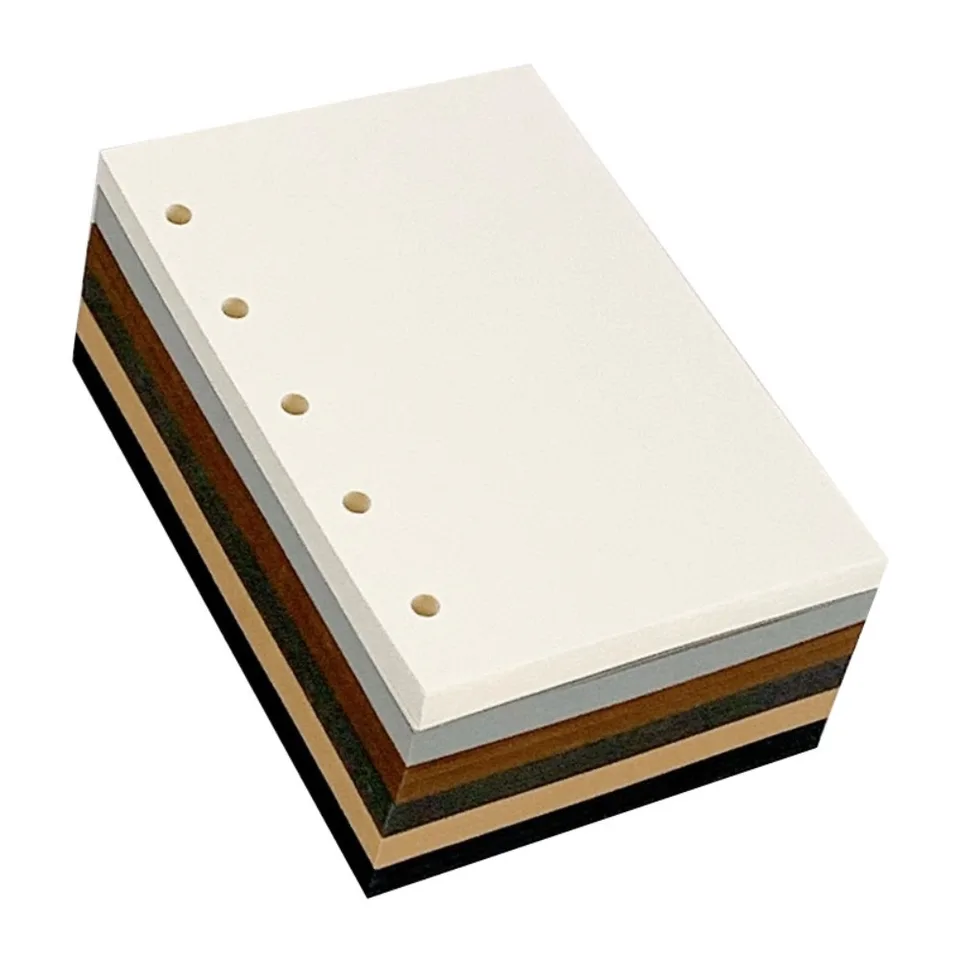 5 jamky M5 A8 Loose Leaf Rebil Paper Indexing Cards NOTEBOCK DEPECTRAKT PAPIER Vnútorné doplnenie špirálového spojivového papiera 50Sheets