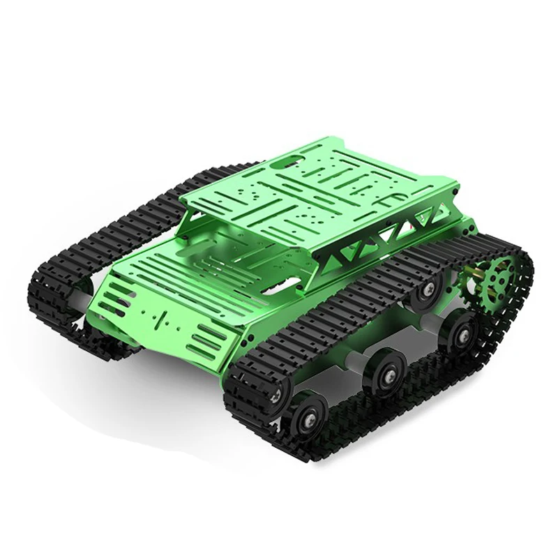 5 kg zaťažovacia kovová nádrž Chassis s 8V DC Encoder Motor Intelligent Car Sledované vozidlo ROS ROS podvozok robotický podvozok kovový motor