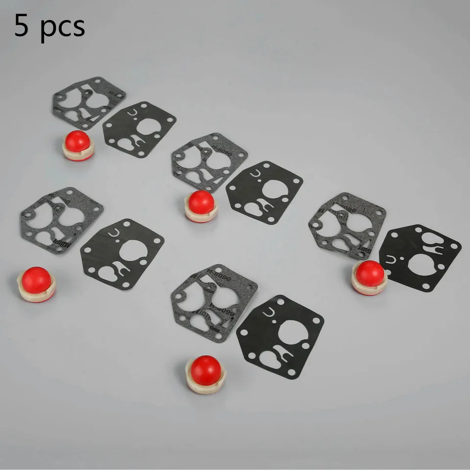 5 kits membránové tesnenie hlavná žiarovka 795083 nahradiť 120-178 pre Briggs & Stratton 694394 4178 494408 Tecumseh 10A902 Ynorm 320-306