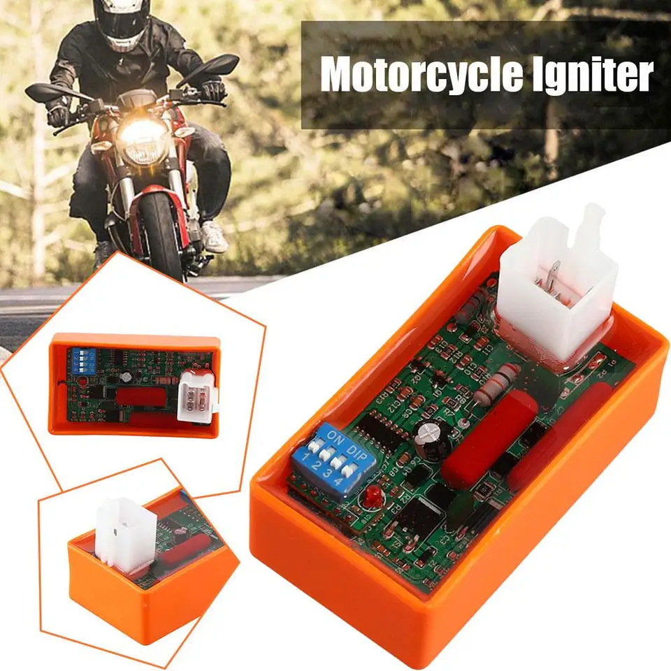 5-kolíkový AC CDI Box s DIP Switch Motorcycle Lgnition Rýchlosť Limit4000-12000 pre Racing Wave100 Racing YX140 Konkurenčné preteky YX160