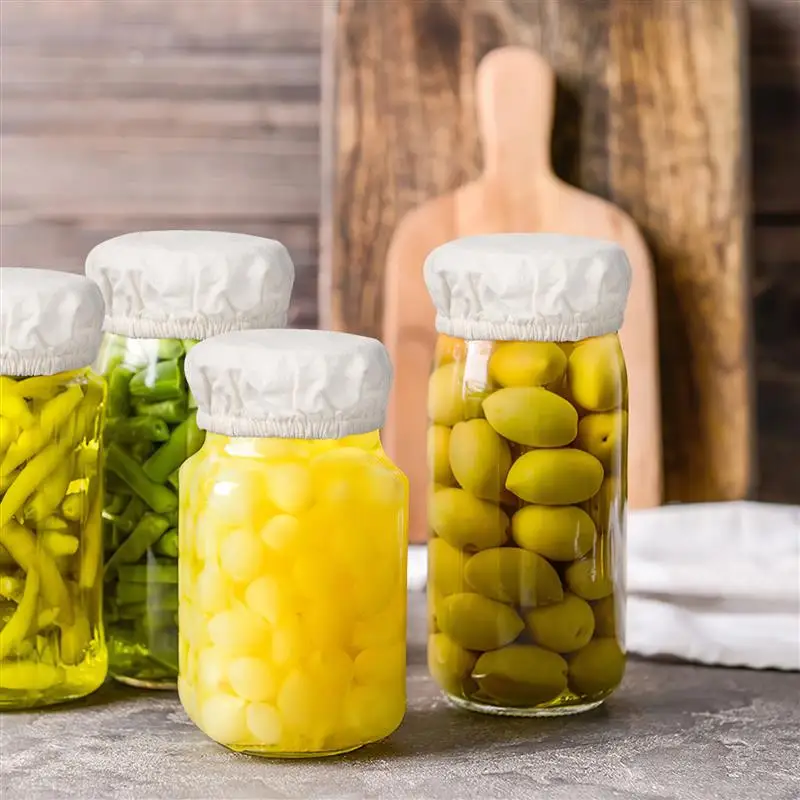 5 ks látkovou pokrývanou kyslé veko Štartéra Fermenting kyslá štiepka s kyslou handričkou, kyslé kryty štartujúcich nádob