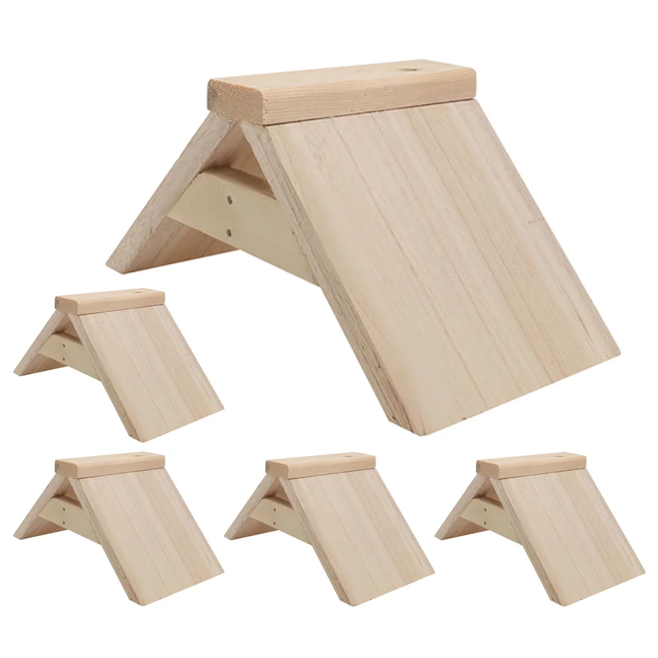 5 ks Pigeon Solid Wood Parrot Parrot Training stojan na bidlá pre vtáčie klietky Hračka na koni hranie dreveného stojanu