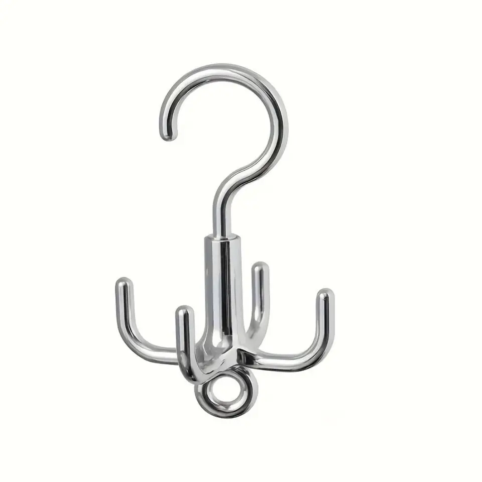 5 ks Punch Free Rotuing Clothes Hook Belt Organizátor