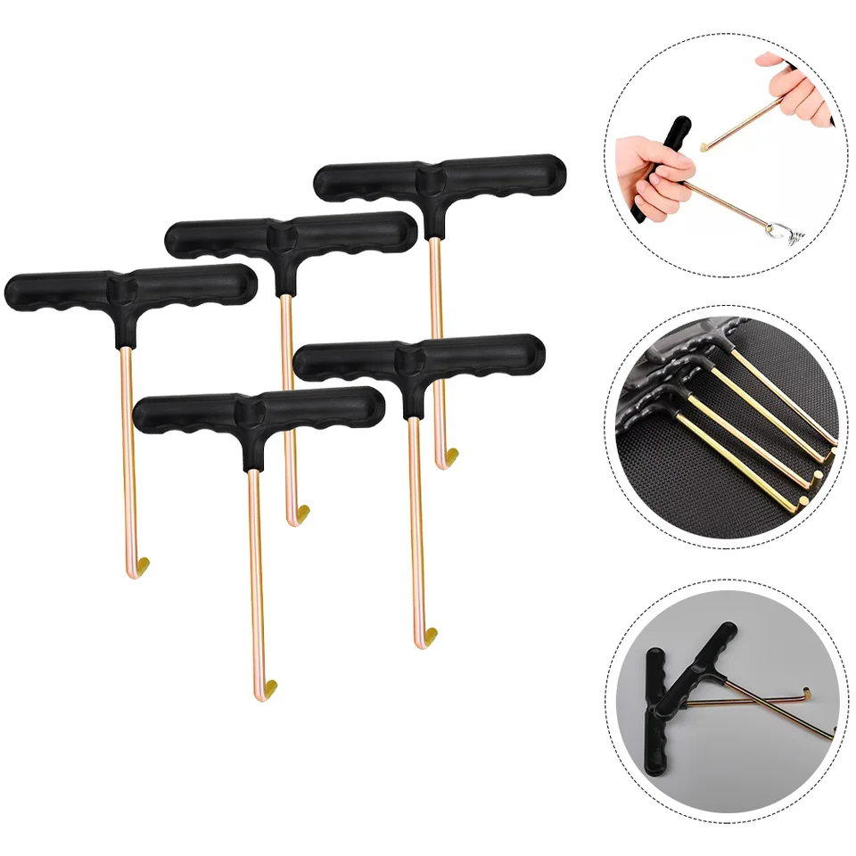5 ks Shoelace Unitedener T Strúhače v tvare pre hokejové korčule Plastové železné náradie Easy nastaviť šnúrky Pohodlné priľnavosť