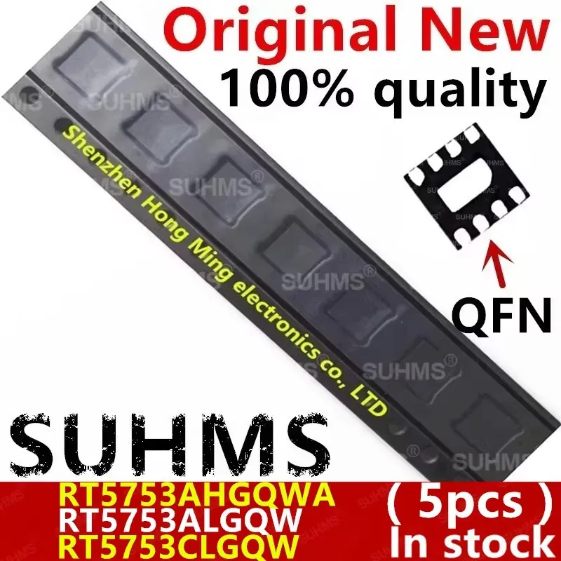 (5 kus) 100% nový RT5753AHGQWA RT5753AHGQW RT5753A 5KL 5K* RT5753ALGQW RT5753AL 51A 51* RT5753CLGQW RT5753CL QFN-8
