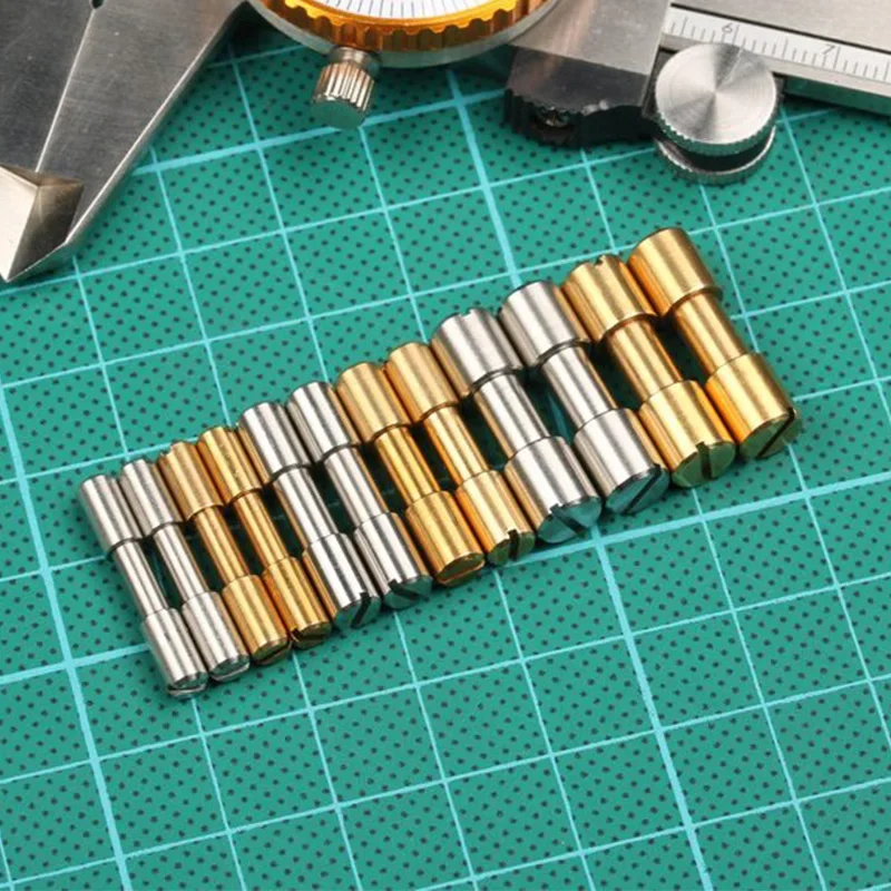 5 kusov mosadzná/ nehrdzavejúca oceľ DIY nôž pulzunk hlavy nožnice skrutka cez skrutku skrutky rukoväte noža