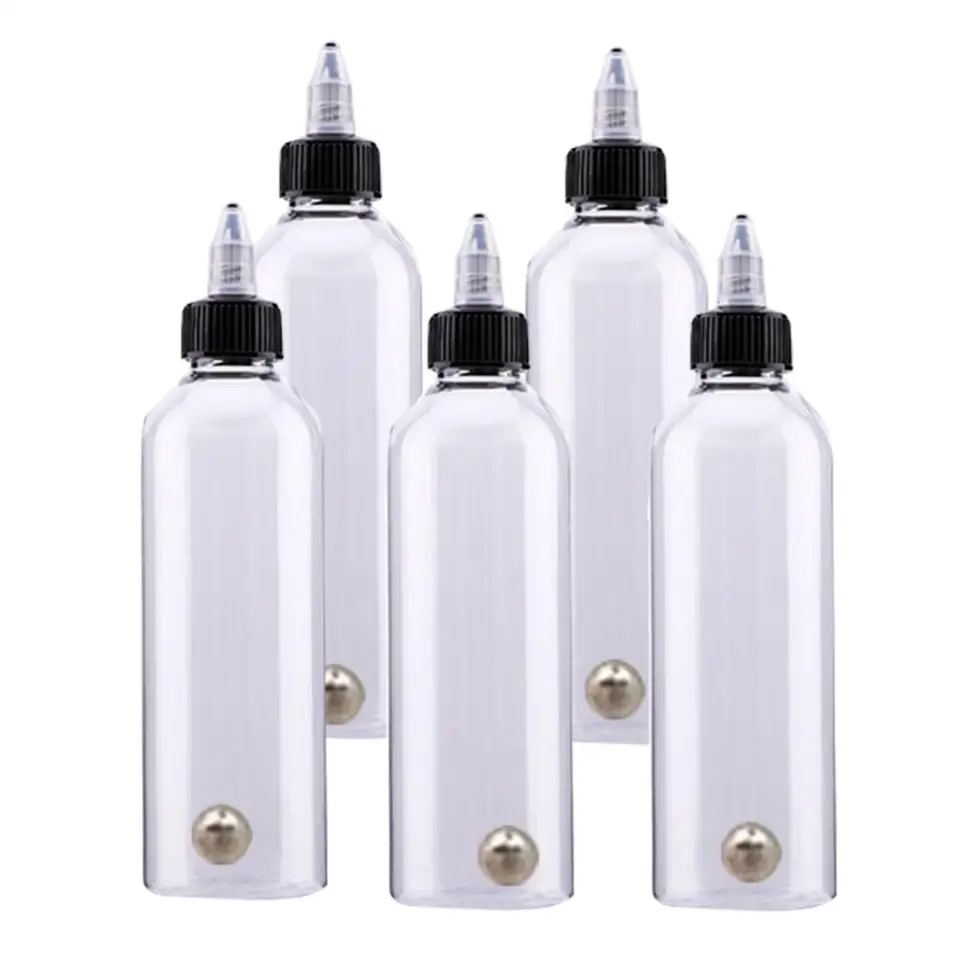 5 kusov Stláčateľné atramentové pigmenty Airbrush Prázdne výdajné fľaše