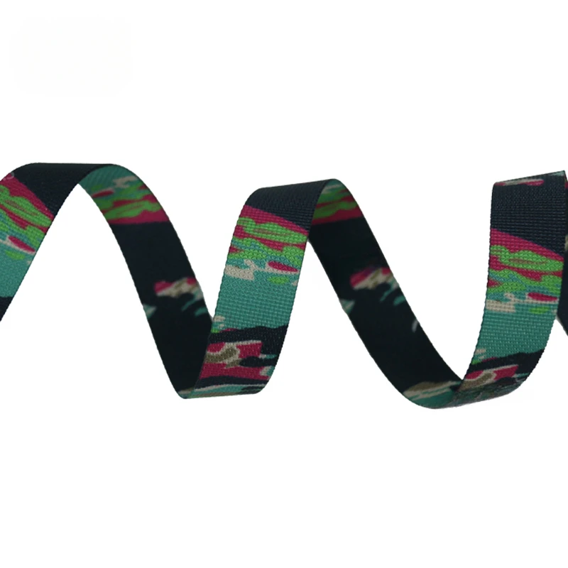5 metrov dĺžka Miami Camouflage Webbing Polyester Material DIY TACTICKÁ Vesta batožinový pás molle príslušenstvo