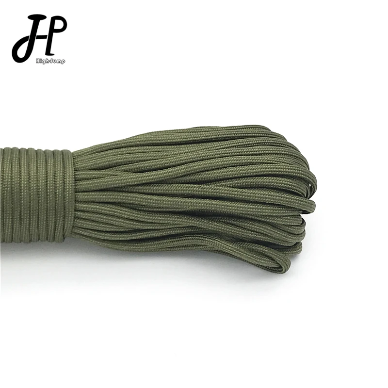 5 metrov Paracord na prežitie Dia.4 mm 7 Stojaných jadier Paradelový šnúra vonkajšie náradie Camping Lope Davična šnúr