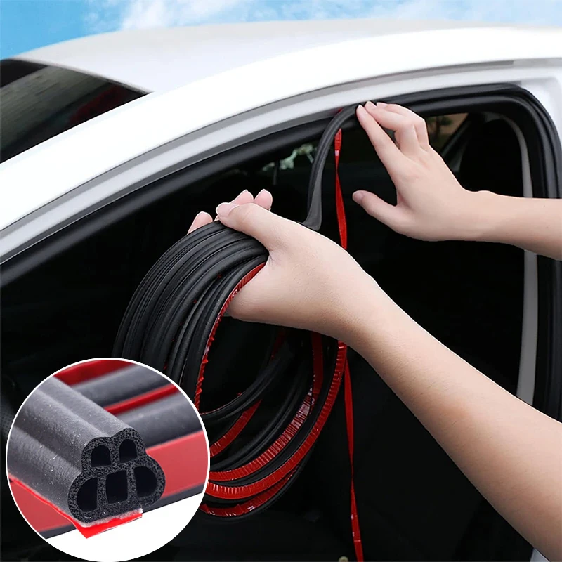 5 metrov Tesnené prúžky dverí automobilu Gumová zvuková izolácia Zvukový nepriestrelný automobil SILD ADHENOSSE ADHENUSE STREVUJ