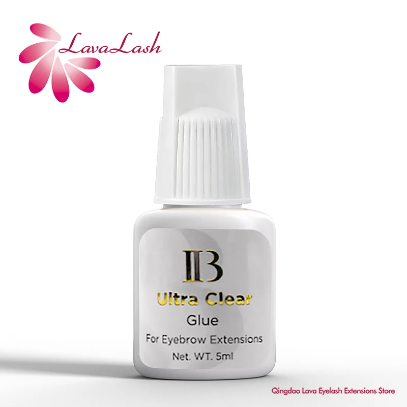 5 ml ib ibeauty ultra číry lepidlo na predĺženie mihalníkov Kórea Originálna ib biela čiapka priehľadné lepidlo nováčik