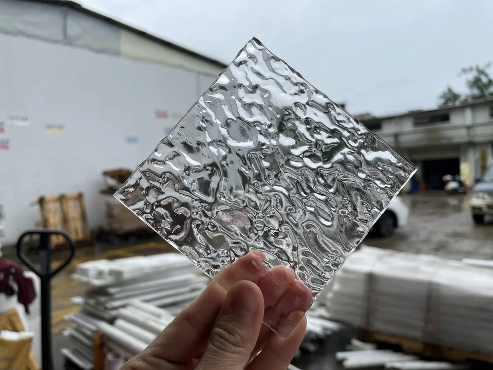 5 mm PMMA akrylová doska ClearTransparent Wave Ripple Shear Sheet Plexiskla pre maľovanie/klenot Display/Reklama/DIY projekty