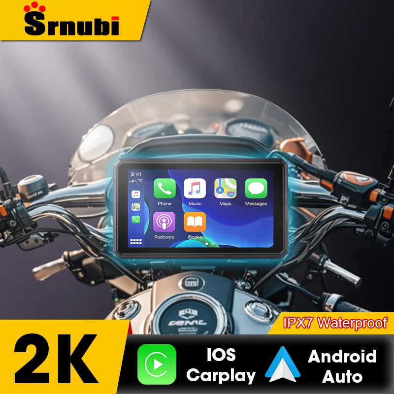 5 -palcová navigácia na navigáciu Apple CarPlay Display Display Screen 2K HD DVR DVR DUAL Bluetooth Prenosná prenosná MOTO Wireless Android Auto