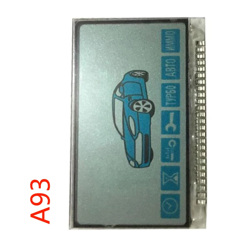5 PCS/LOT Horizontal A93 LCD displej s kovovými nohami pre 5ks Rusko Car Alarm Keychain Starline A93 A63 Diaľkové ovládacie prvky