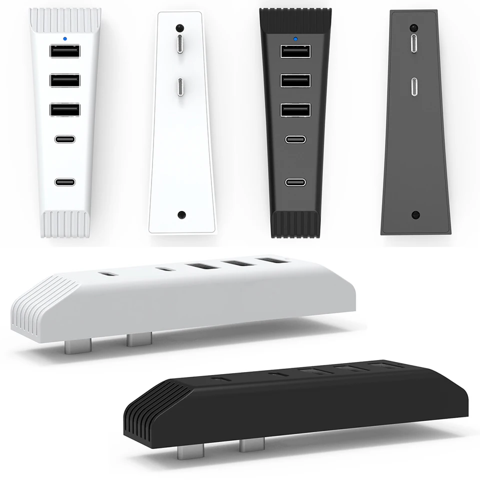 5 portov USB HUB USB Splitter Expander HUB 3USB a 1 Typ C Port a 1 Typ-C 3.1 pre PlayStation 5 Slim (Disc/Digital Edition)