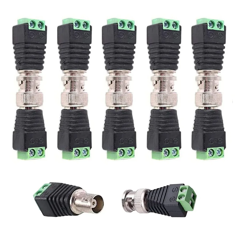 5 párov konektory adaptéra Cat5e Adapter a konektory bezprostredného konektora BNC a konektor