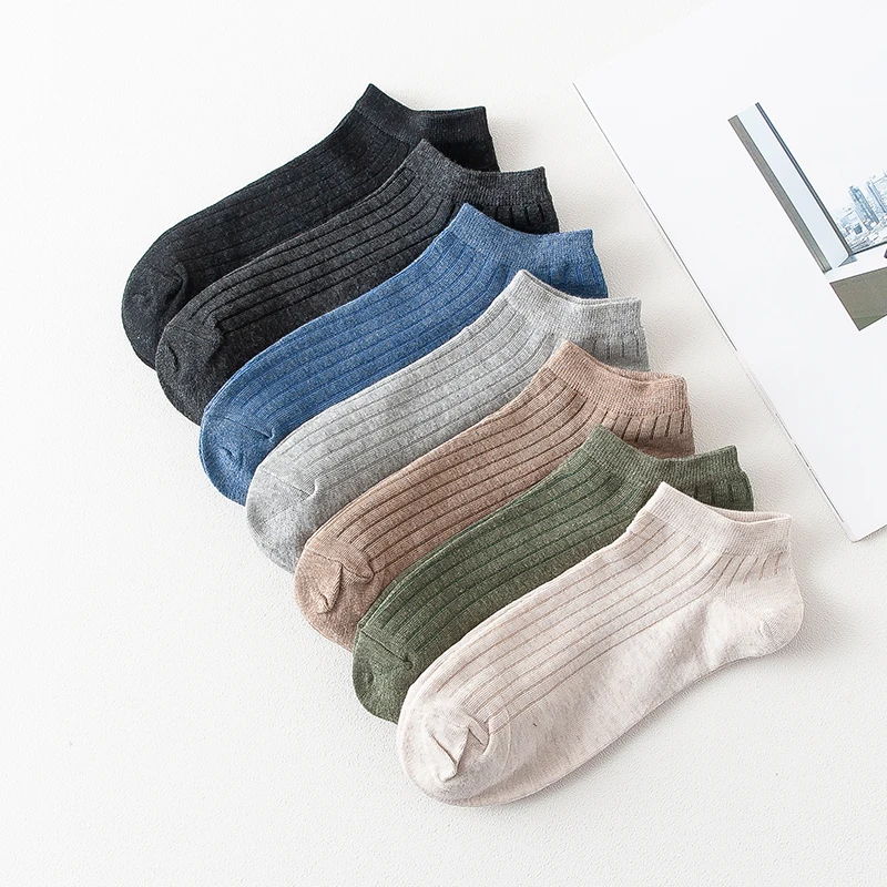 5 párov Ženy Solid Casy Cotton krátke ponožky balenie dám