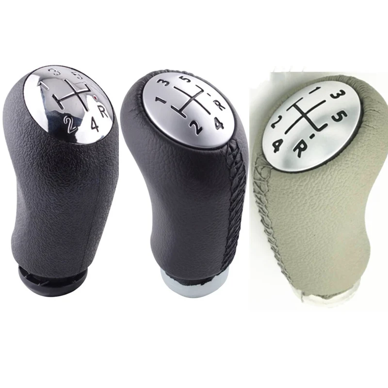 5 -rýchlostný gombík kože/ABS Gear Shift pre Renault Mk3 Megane II Mk2 Scenic 2 Clio 3 III Gearshifter Pen Hlava Guľové príslušenstvo