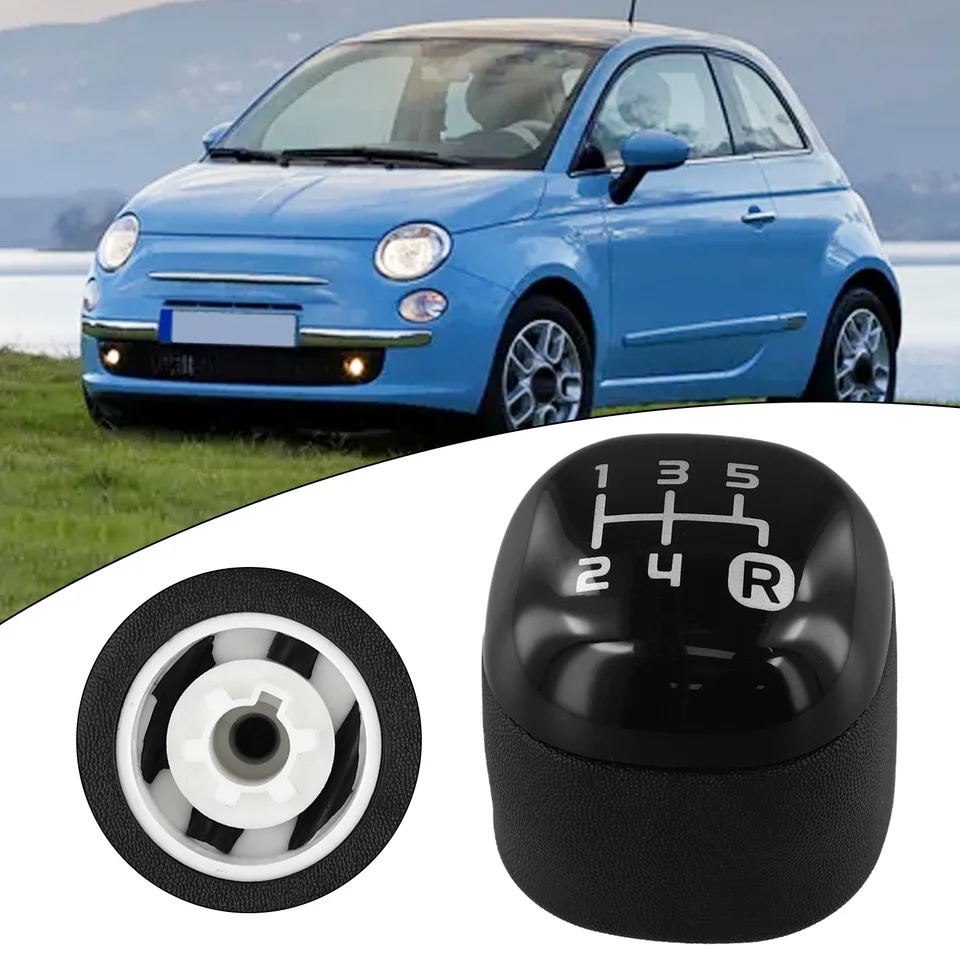 5-stupňový gombík pre gombík pre fiat pre fiat pre pandu z roku 2012-Black 5-stupňový gombíkový gombík