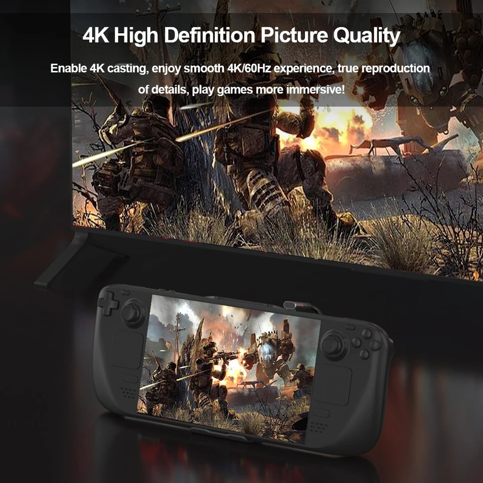 5 v 1 prenosný USB Hub 100W PD3.0 Nabíjacia základňa Multict Hub HDMI-kompatibilný 2,0 4K@60 Hz USB3,0 10 GBPS pre parné paluby/ROG Ally