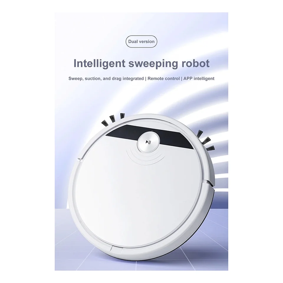 5-v-1 RS800 s diaľkovým ovládaním super tiché inteligentné robotické vysávače Mokré a suché podlahové podlahové zariadenie Domáce zariadenie biele, B