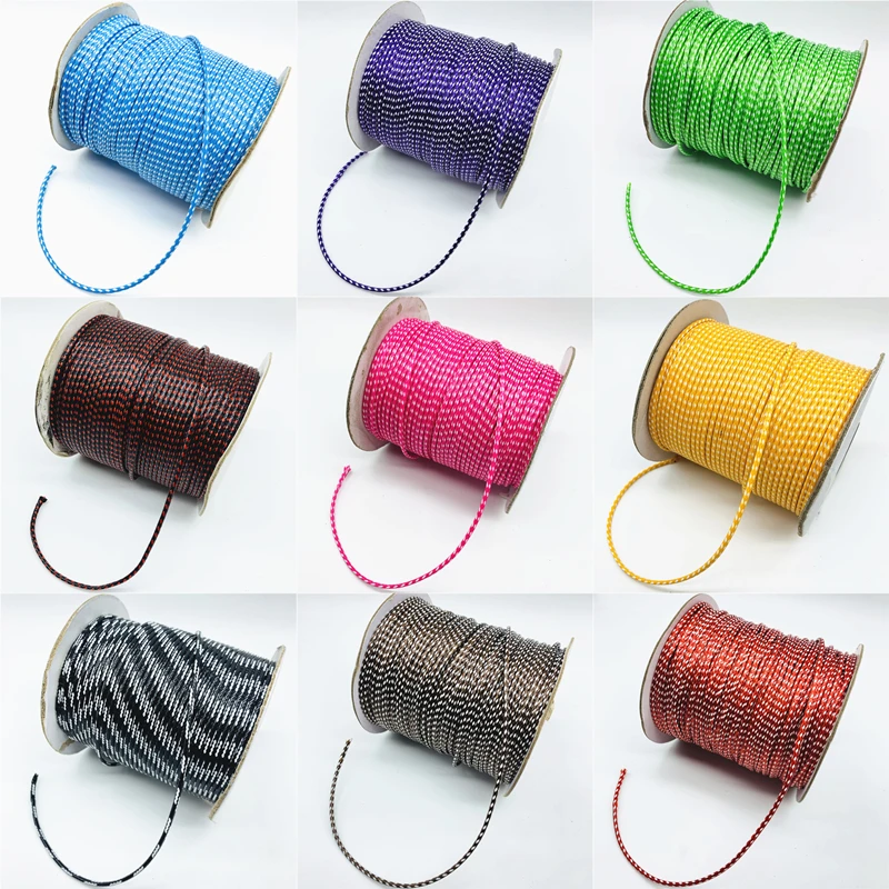 5 yardov 2 mm voskované šnúrové lano Pu kožené niť strunové lano náhrdelník pre šperky výrobu DIY Shamballa náramok